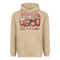 Mushroom fueled by jesus and coffee Heavyweight Hoodie - MaliasSmallBusiness