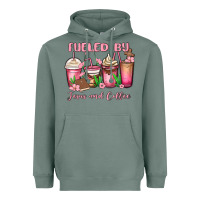 Sage fueled by jesus and coffee Heavyweight Hoodie - MaliasSmallBusiness