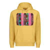Antique Gold valentine's leopard brushstroke Premium Hoodie - AdoDesignShop