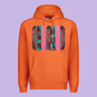 Valentine's Leopard Brushstroke Premium Hoodie Designed By Adodesignshop