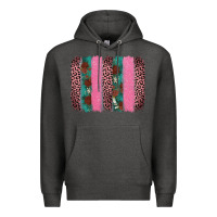 Charcoal Heather valentine's leopard brushstroke Premium Hoodie - AdoDesignShop