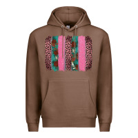 Chestnut valentine's leopard brushstroke Premium Hoodie - AdoDesignShop