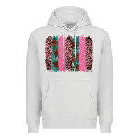 Dove Grey valentine's leopard brushstroke Premium Hoodie - AdoDesignShop