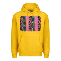 Lemon valentine's leopard brushstroke Premium Hoodie - AdoDesignShop
