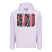 Lilac valentine's leopard brushstroke Premium Hoodie - AdoDesignShop