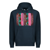 Navy valentine's leopard brushstroke Premium Hoodie - AdoDesignShop