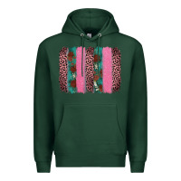 Sports Green valentine's leopard brushstroke Premium Hoodie - AdoDesignShop