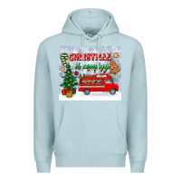 Blue Mist christmas is coming tumbler Premium Hoodie - BundleAndBundleShop