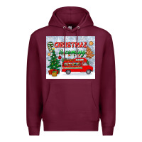 Burgundy christmas is coming tumbler Premium Hoodie - BundleAndBundleShop