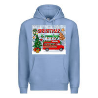 Colony Blue christmas is coming tumbler Premium Hoodie - BundleAndBundleShop