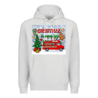 Dove Grey christmas is coming tumbler Premium Hoodie - BundleAndBundleShop