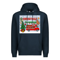 Navy christmas is coming tumbler Premium Hoodie - BundleAndBundleShop