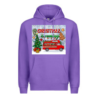 Purple christmas is coming tumbler Premium Hoodie - BundleAndBundleShop