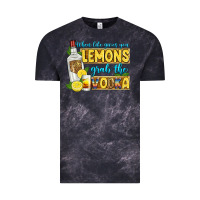 Cloud Black when life gives you lemons grab the vodka Vintage Tee - Zillion Design Studio