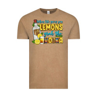 Vintage Coffee when life gives you lemons grab the vodka Vintage Tee - Zillion Design Studio