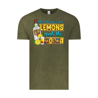 Vintage Olive when life gives you lemons grab the vodka Vintage Tee - Zillion Design Studio