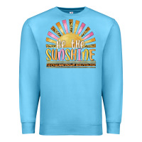 Ocean Blue be the sunshine Premium Sweatshirt - MaliasSmallBusiness
