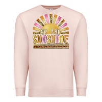 Pale Pink be the sunshine Premium Sweatshirt - MaliasSmallBusiness