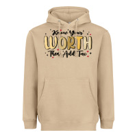 Know Your Worth Heavyweight Hoodie | Teevron