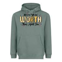 Sage know your worth Heavyweight Hoodie - MaliasSmallBusiness
