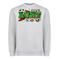 Heather Grey aunt soccer Heavyweight Sweatshirt - Zillion Design Studio