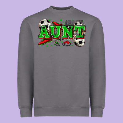 Aunt Soccer Heavyweight Sweatshirt Designed By Zillion Design Studio
