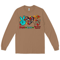 Toasted Coconut peace love dia de los muertos Long Sleeve Tee - AdoDesignShop