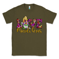 Army Green love mardi gras gnome Classic Tee - JahusDesignShop