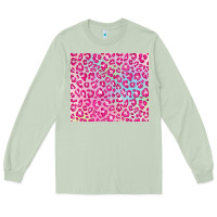 Matcha pink leopard glitter Long Sleeve Tee - JahusDesignShop