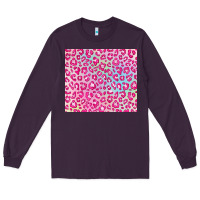 Plum pink leopard glitter Long Sleeve Tee - JahusDesignShop