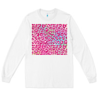 White pink leopard glitter Long Sleeve Tee - JahusDesignShop