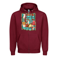 Burgundy feed me street food and tell me i'm pretty Zipper Hoodie - JahusDesignShop