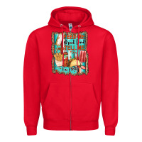 Red feed me street food and tell me i'm pretty Zipper Hoodie - JahusDesignShop