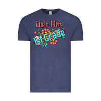 Vintage Denim little miss first grade Vintage Tee - RanaPortraitStore