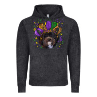 Vintage Black mardi gras hat havanese dog Vintage Hoodie - RanaPortraitStore