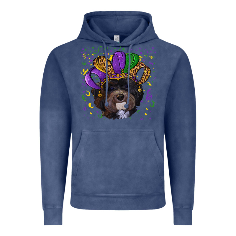 Mardi Gras Hat Havanese Dog Vintage Hoodie by RanaPortraitStore | Teevron