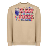 Mushroom sleep all day nurse all night Heavyweight Sweatshirt - texasbilliewilder