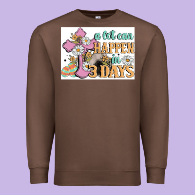 A Lot Can Happen In 3 Days Premium Sweatshirt Designed By Maliassmallbusiness