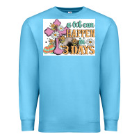 Ocean Blue a lot can happen in 3 days Premium Sweatshirt - MaliasSmallBusiness