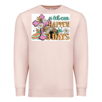 Pale Pink a lot can happen in 3 days Premium Sweatshirt - MaliasSmallBusiness