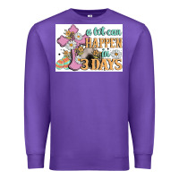 Purple a lot can happen in 3 days Premium Sweatshirt - MaliasSmallBusiness