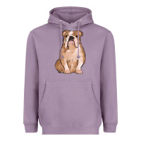 Lavender bulldog Heavyweight Hoodie - MaliasSmallBusiness