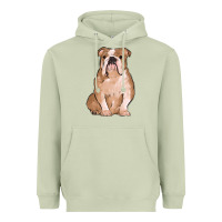 Matcha bulldog Heavyweight Hoodie - MaliasSmallBusiness