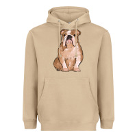 Mushroom bulldog Heavyweight Hoodie - MaliasSmallBusiness