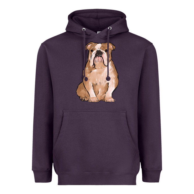 Bulldog Heavyweight Hoodie by MaliasSmallBusiness | Teevron