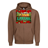 Chestnut latina tumbler Zipper Hoodie - BundleAndBundleShop