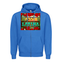 True Royal latina tumbler Zipper Hoodie - BundleAndBundleShop