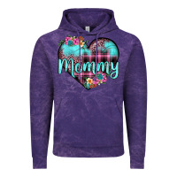 Cloud Purple mommy leopard turquoise heart Vintage Hoodie - JahusDesignShop