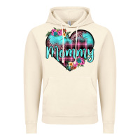 Vintage Artic mommy leopard turquoise heart Vintage Hoodie - JahusDesignShop