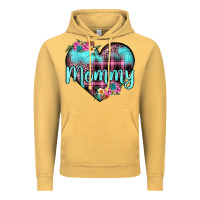 Mommy Leopard Turquoise Heart Vintage Hoodie | Teevron